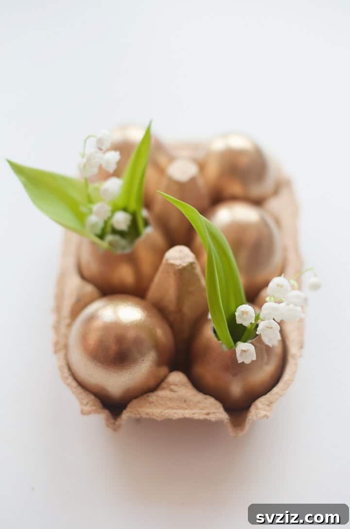 DIY Easter Golden Eggs