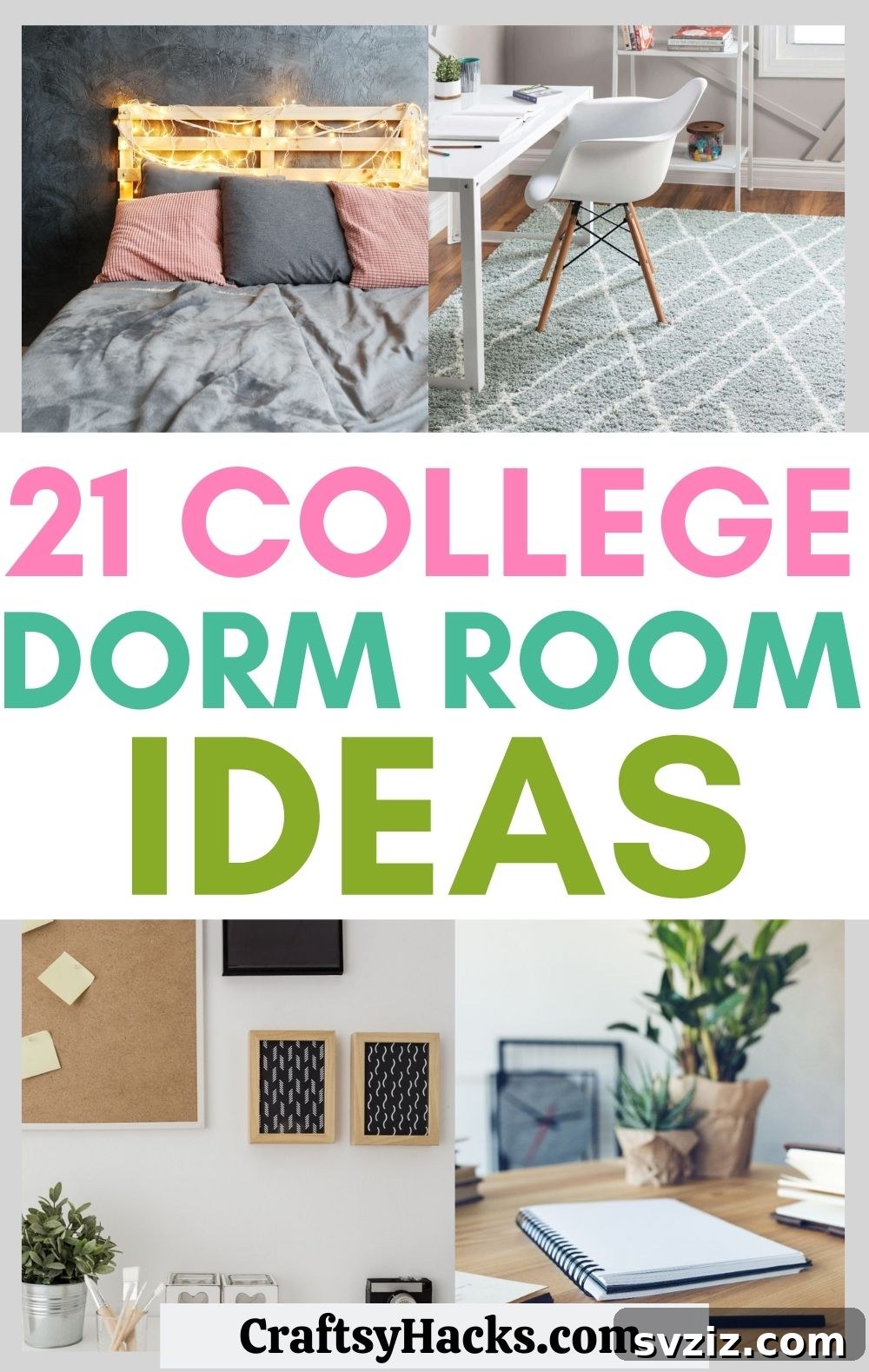 Dorm Room Revamp: 21 Smart Space Solutions 2 college dorm ideas