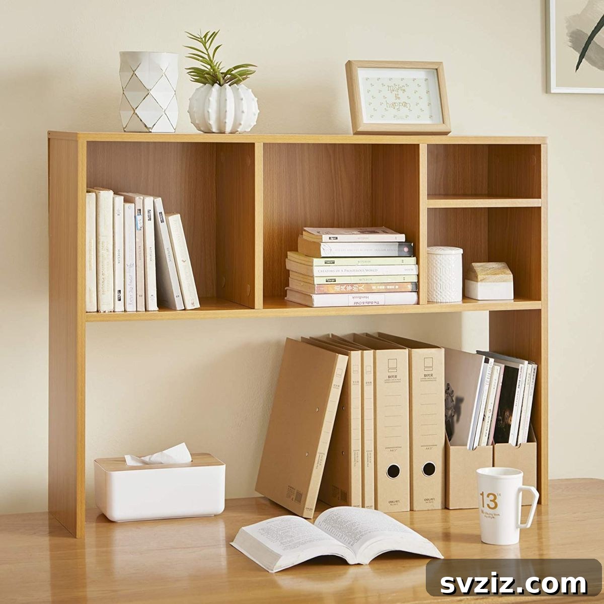 Dorm Room Revamp: 21 Smart Space Solutions 13 Desk Bookshelf