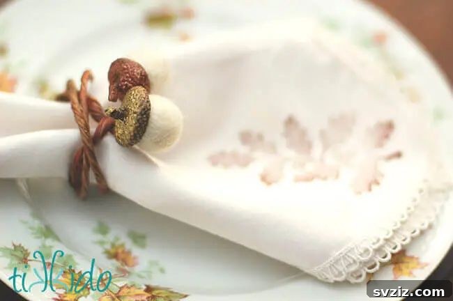 Felt Acorn Napkin Rings