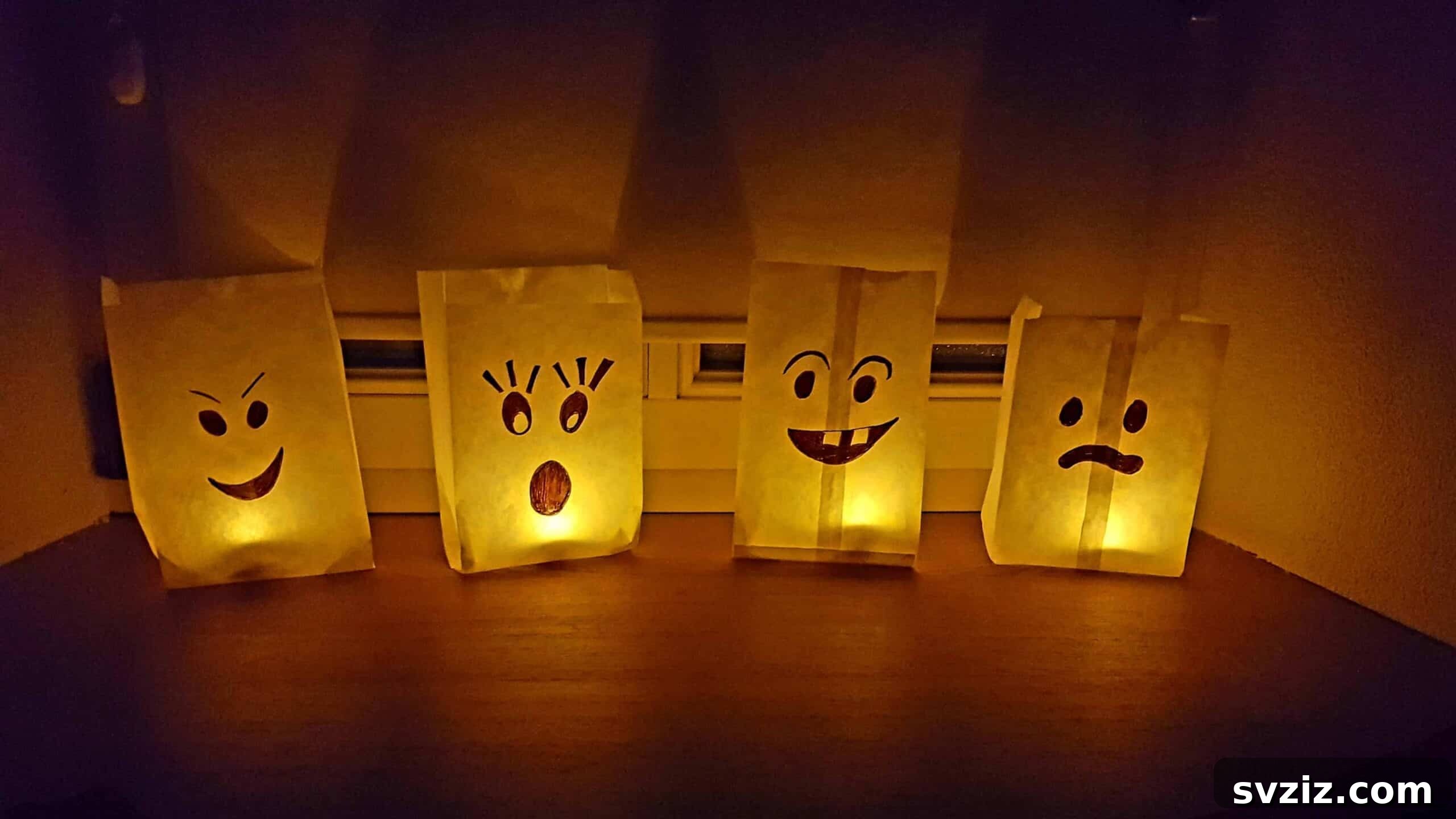Paper Halloween Luminaries