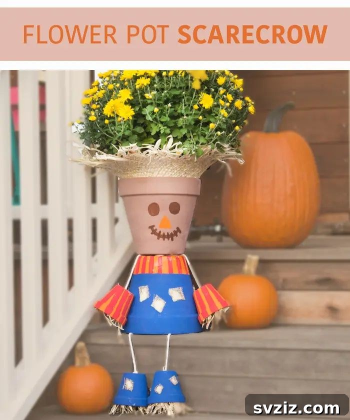 Terracotta Pots Scarecrow
