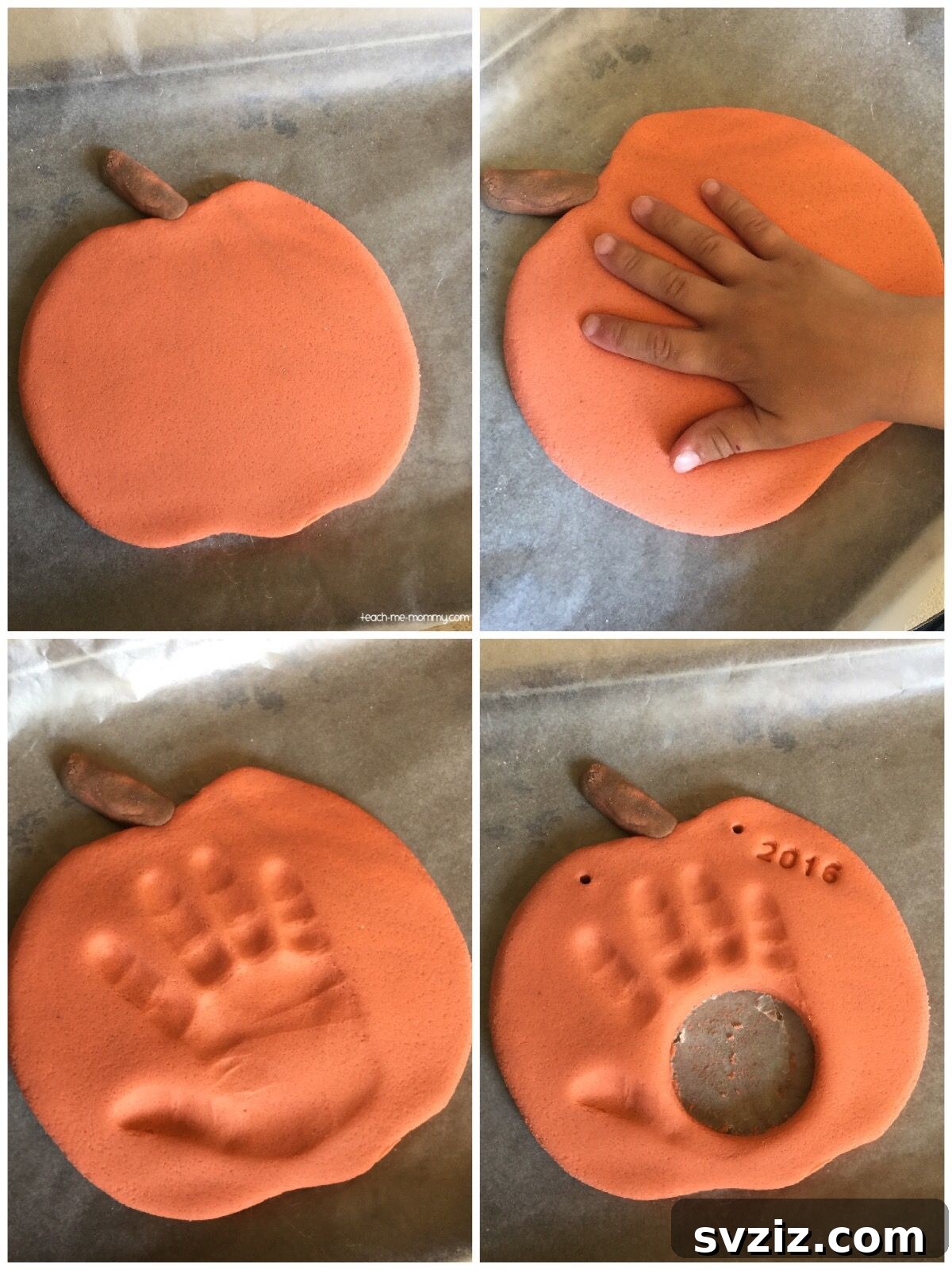Pumpkin Handprint and Photo Keepsake
