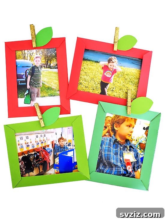 Apple Paper Photo Frames