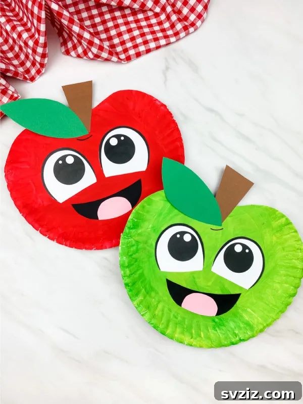 Paper Plate Apple