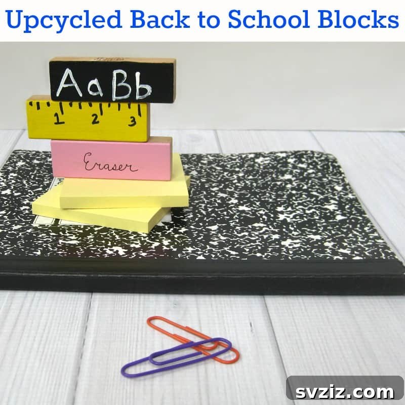 Back to School Themed Upcycled Craft