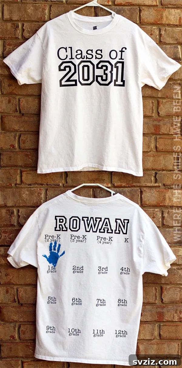 Back to School Shirt with Handprints