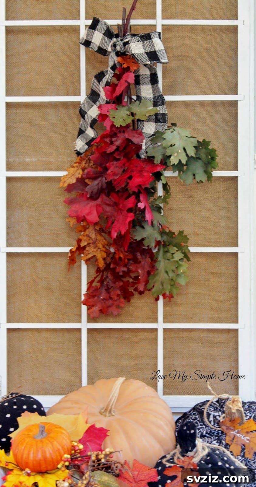 Fall Leaf Swag