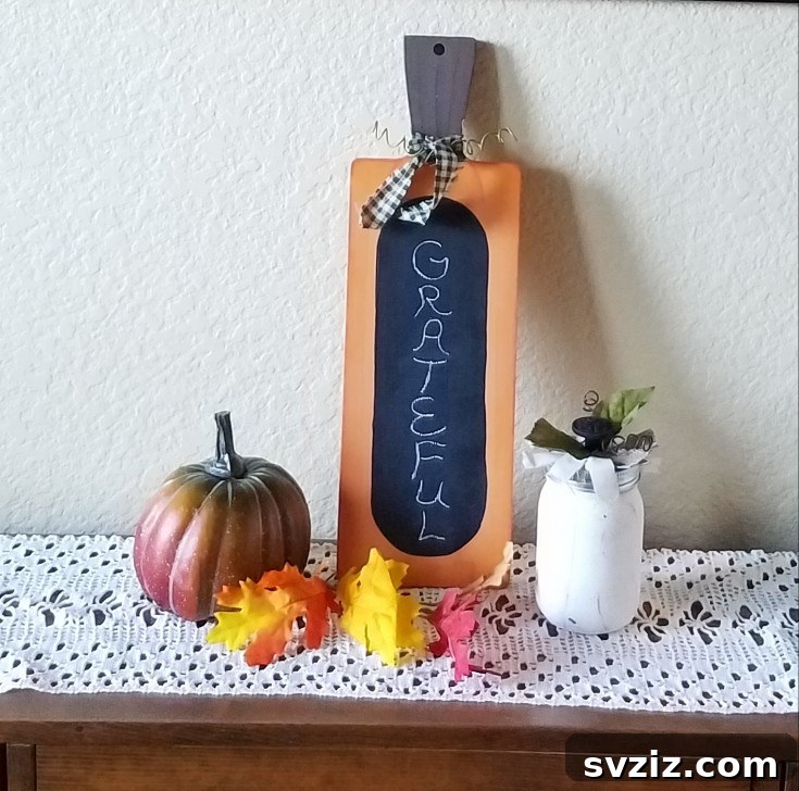 DIY Chalkboard Pumpkin
