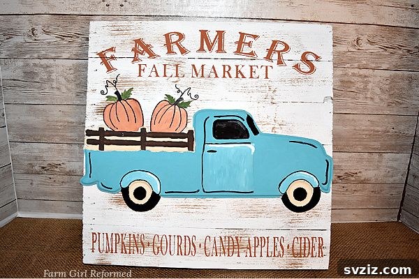 Pumpkin Truck Sign