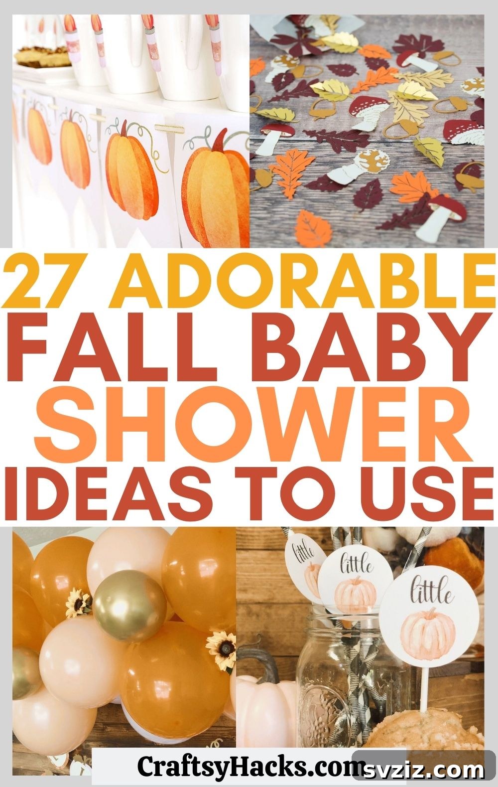 Harvesting Joy: 27 Fall Baby Shower Concepts 2 fall baby shower ideas