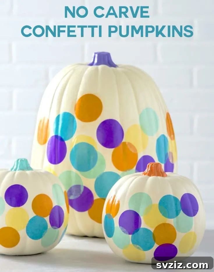 Harvesting Joy: 27 Fall Baby Shower Concepts 18 Confetti Pumpkins