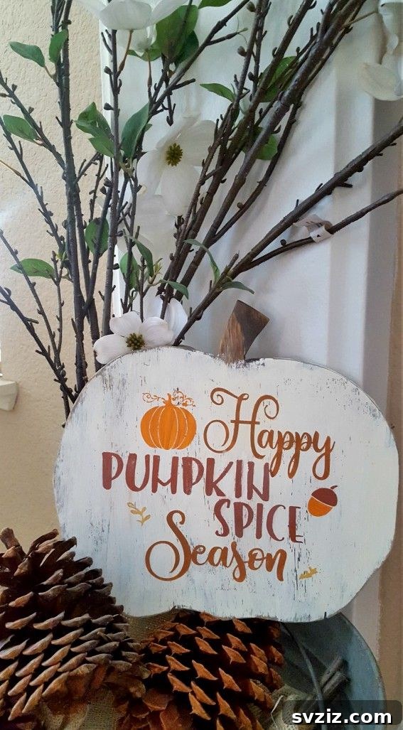 Harvesting Joy: 27 Fall Baby Shower Concepts 20 DIY Wood Pumpkin Sign