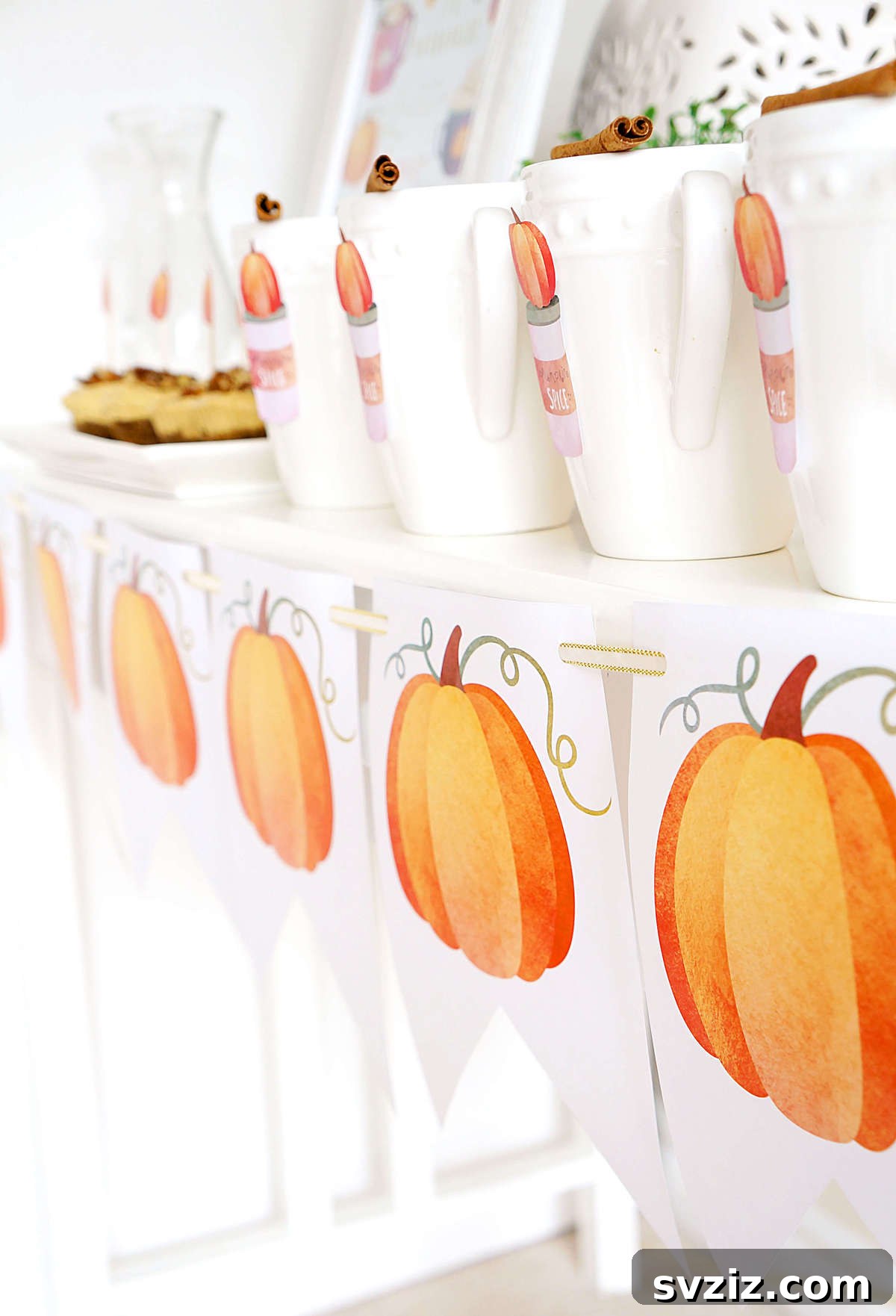 Harvesting Joy: 27 Fall Baby Shower Concepts 28 DIY Printable Pumpkin Banner