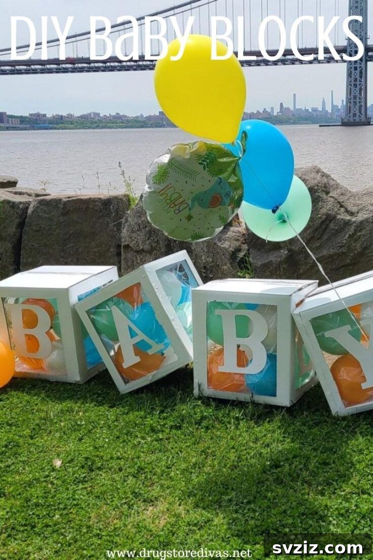 Harvesting Joy: 27 Fall Baby Shower Concepts 5 DIY Baby Blocks