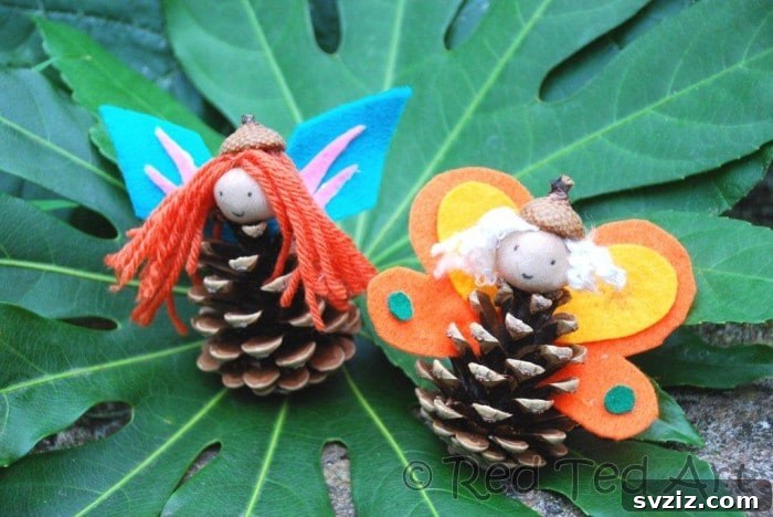 Charming Autumn Pine Cone Creations 18 Pinecone Fairies
