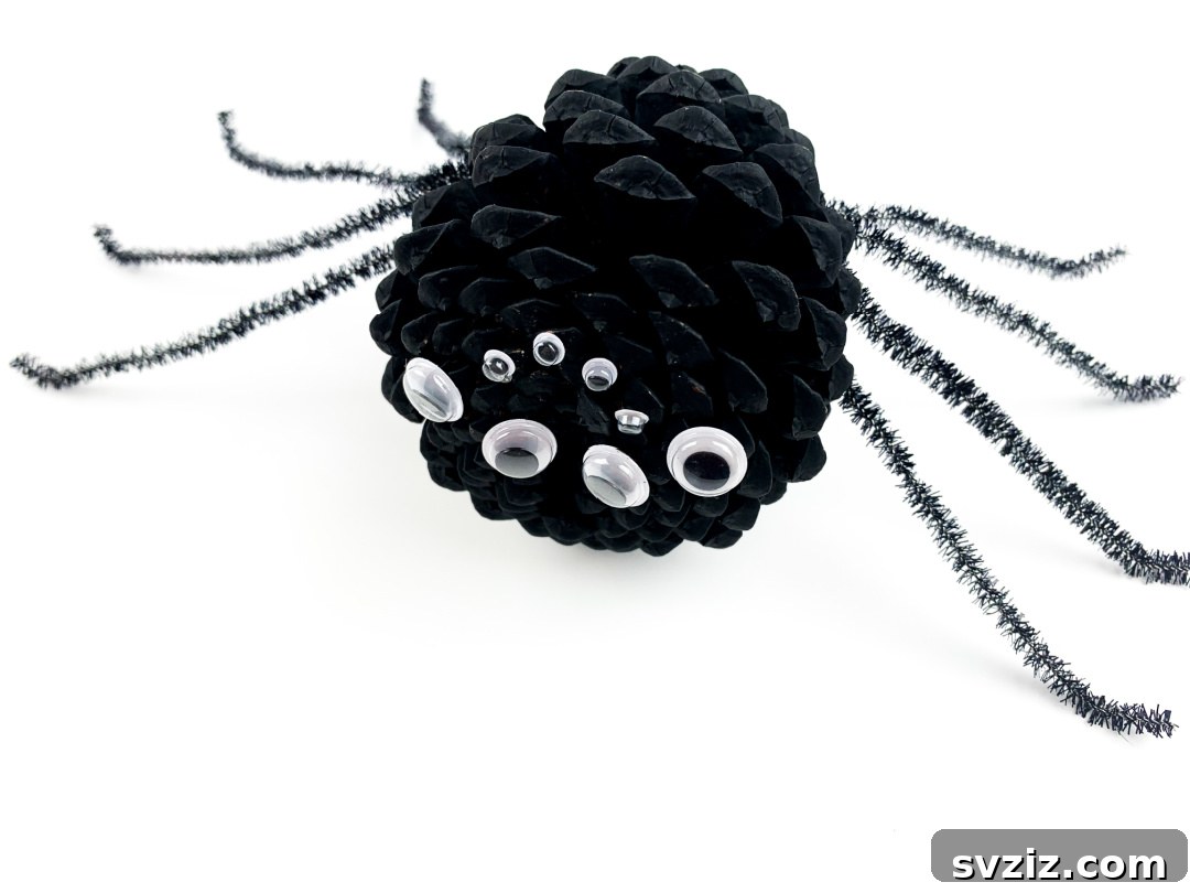 Charming Autumn Pine Cone Creations 25 Pinecone Spiders