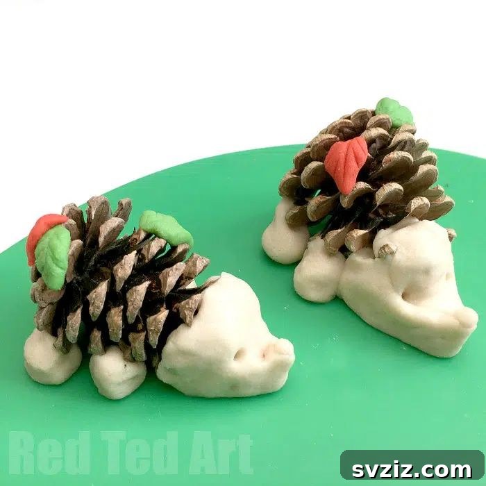 Charming Autumn Pine Cone Creations 27 DIY Hedgehog