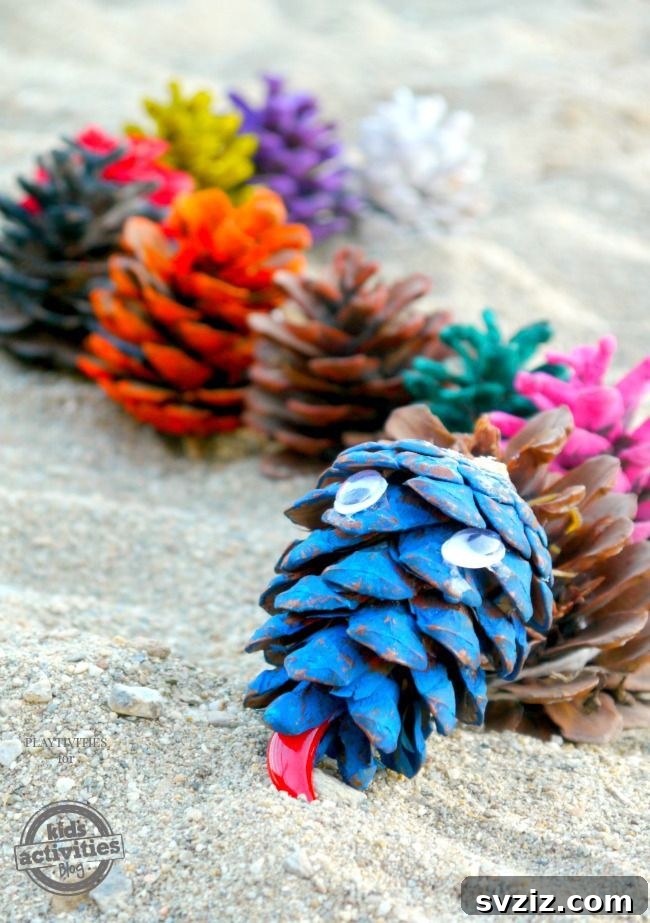 Charming Autumn Pine Cone Creations 6 Pinecone Snake
