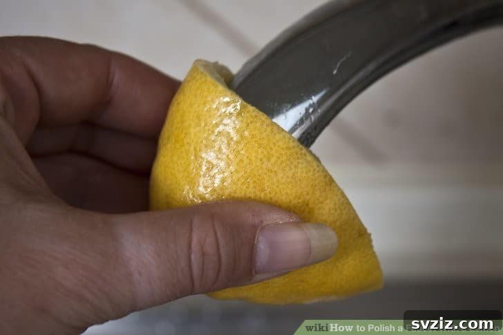 20 Brilliant Hacks for a Sparkling Spring Clean 4 Polish Faucets with Lemon for a Natural Clean