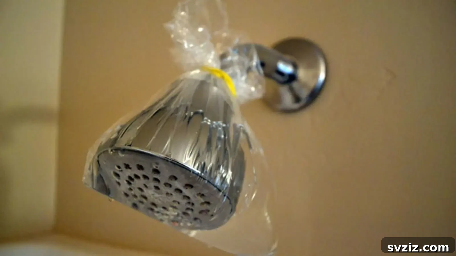 20 Brilliant Hacks for a Sparkling Spring Clean 6 Clean Showerhead with Vinegar Overnight