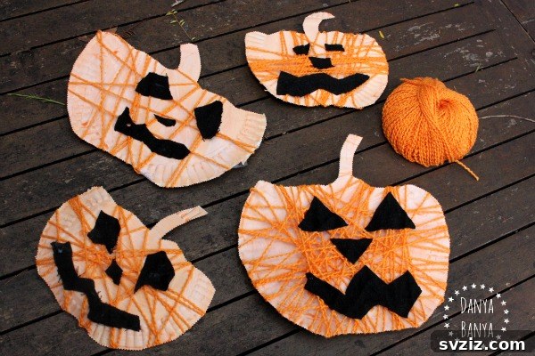 Yarn-Covered Pumpkin