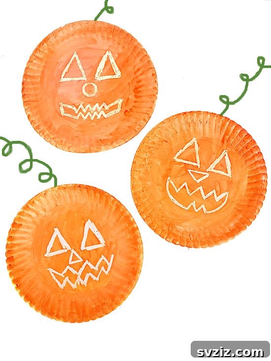 Paper Plate Jack-O-Lantern