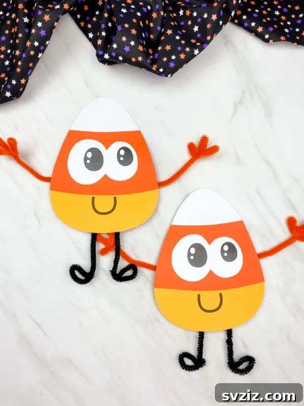 Candy Corn Paper Craft