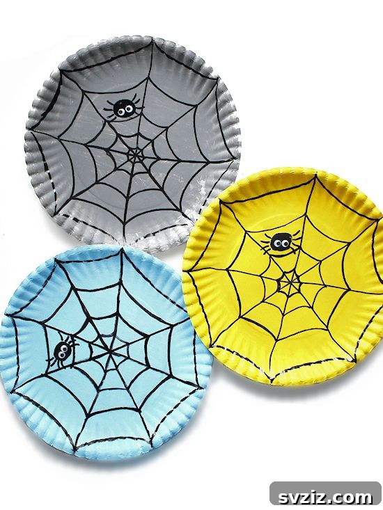 Paper Plate Spider Web