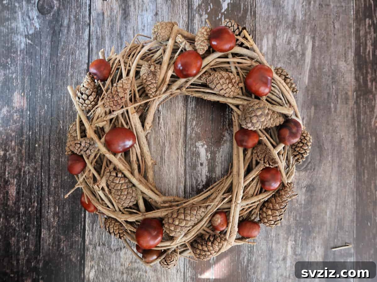 Acorn Pinecone Wreath