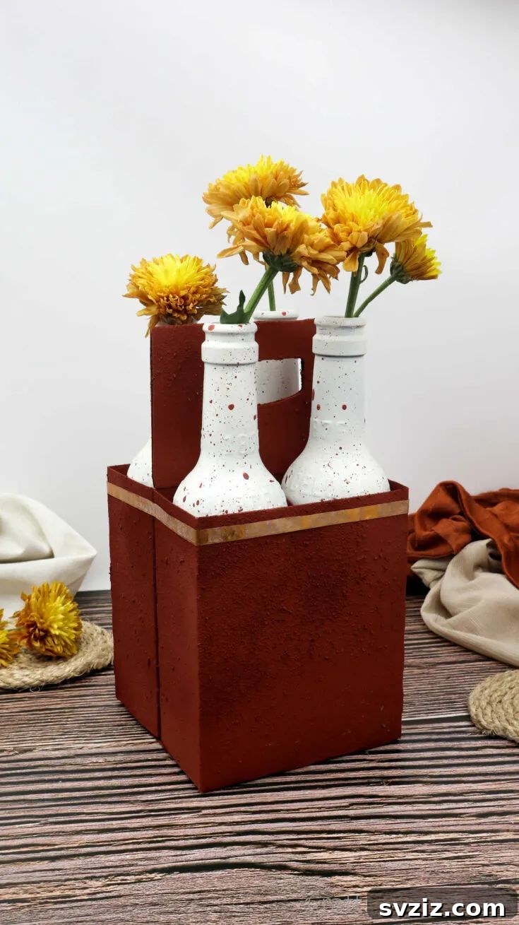 DIY Table Centerpiece Out of Beer 4-Pack