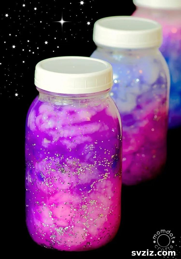 Creative Classroom Crafts for Educators 16 DIY Galaxy Jars for Sensory Play