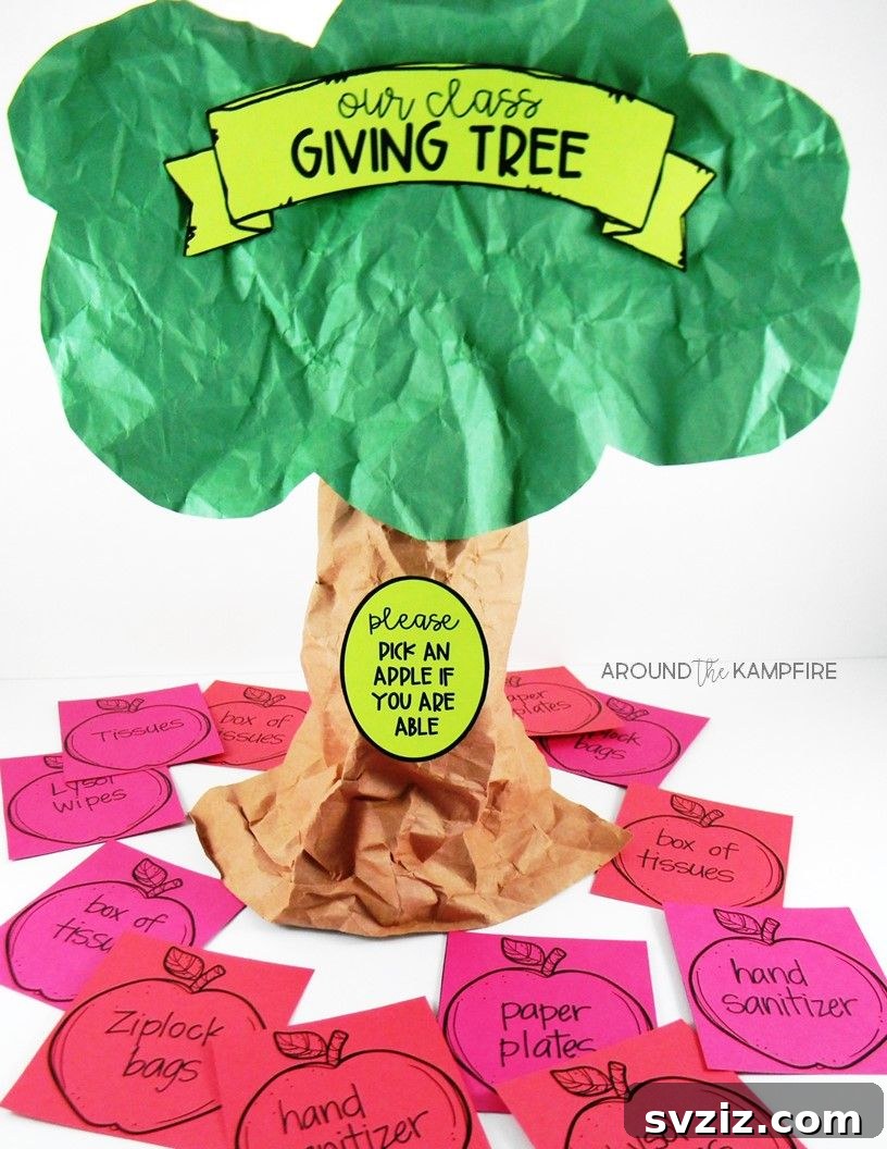 Creative Classroom Crafts for Educators 19 Classroom Wishlist Giving Tree Idea