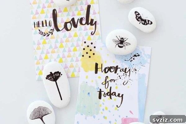 Creative Classroom Crafts for Educators 24 Hand-painted Pebble Magnets Craft