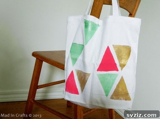Creative Classroom Crafts for Educators 7 DIY Block Print Tote Bag for Students