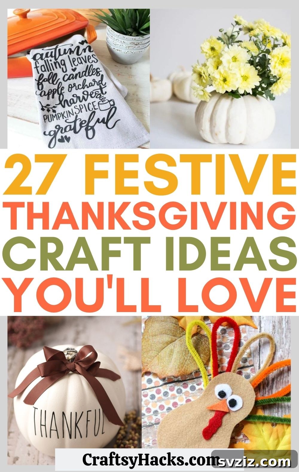 27 Festive Thanksgiving Craft Ideas 2 thanksgiving crafts