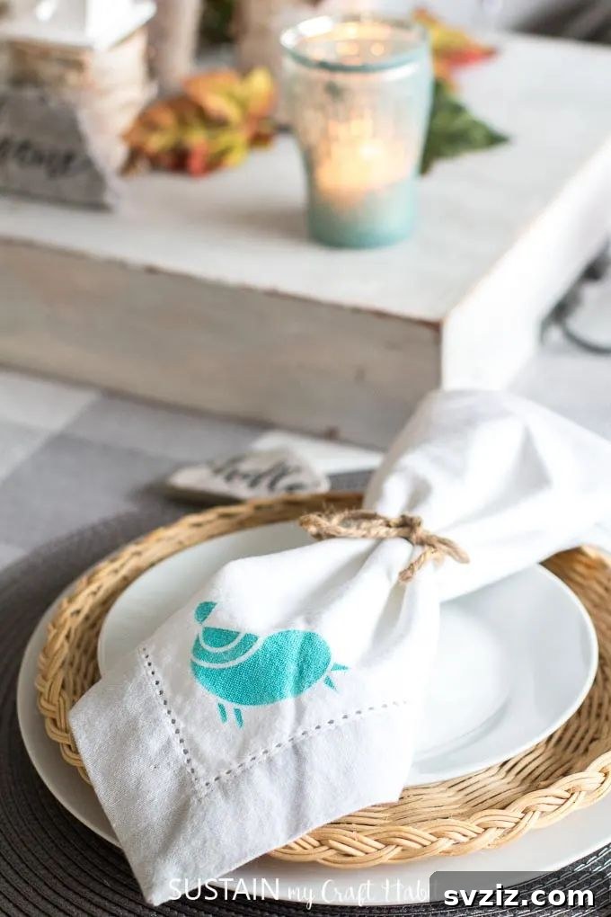 27 Festive Thanksgiving Craft Ideas 29 Personalized Napkins