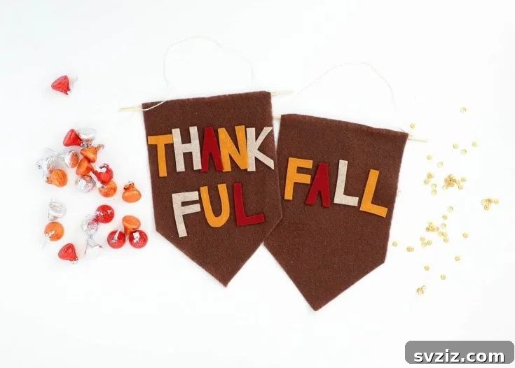 27 Festive Thanksgiving Craft Ideas 8 DIY Mini Fall Banners