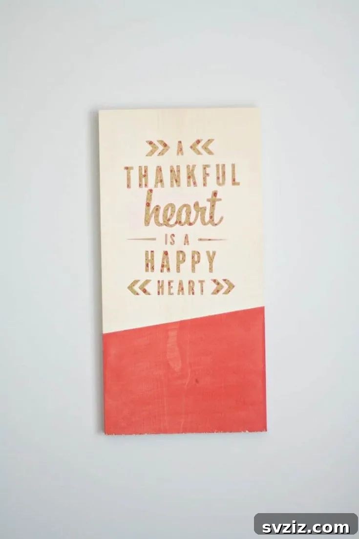 DIY Thankful Wall Art
