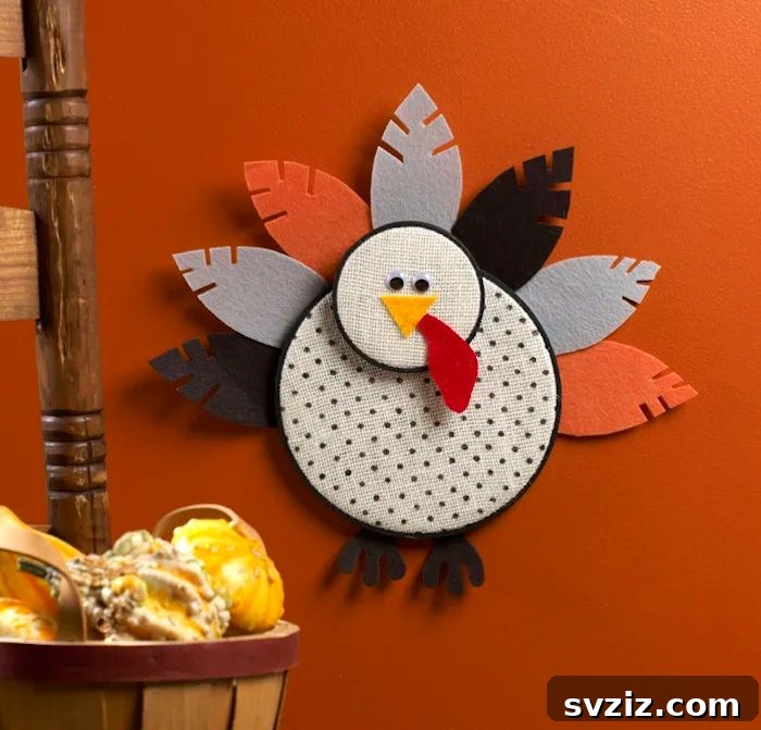 Festive Thanksgiving Crafts for Little Ones 11 Embroidery Hoop Turkey