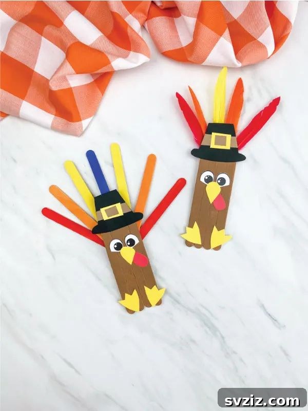Festive Thanksgiving Crafts for Little Ones 14 Turkey Popsicle Craft