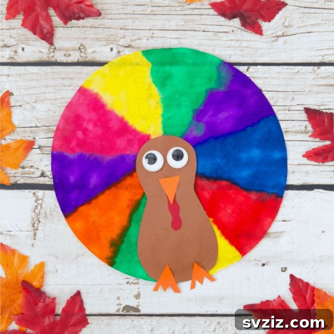 Festive Thanksgiving Crafts for Little Ones 15 Coffee Filter Turkey