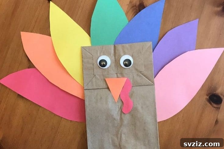 Festive Thanksgiving Crafts for Little Ones 20 Paper Bag Turkey