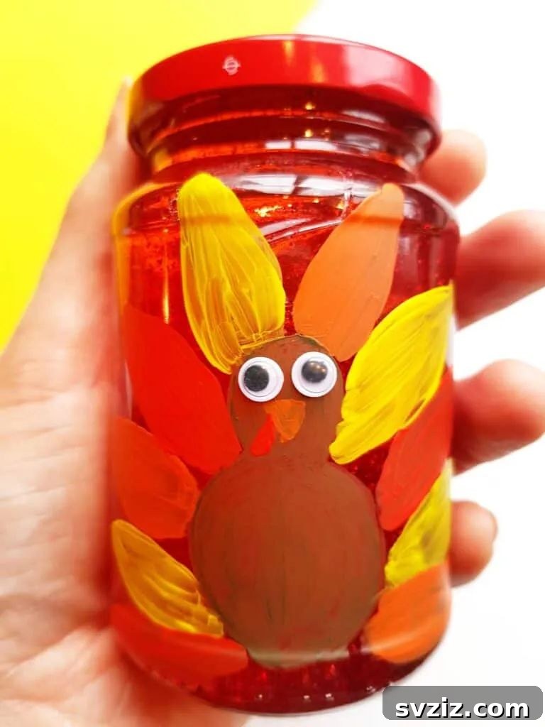 Festive Thanksgiving Crafts for Little Ones 3 DIY Glitter Jar