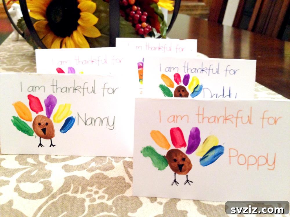 Festive Thanksgiving Crafts for Little Ones 24 Thanksgiving Place Cards