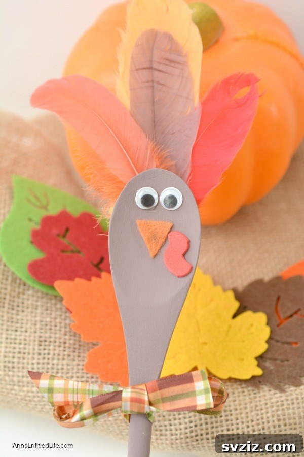 Festive Thanksgiving Crafts for Little Ones 4 Wooden Spoon Turkey Craft