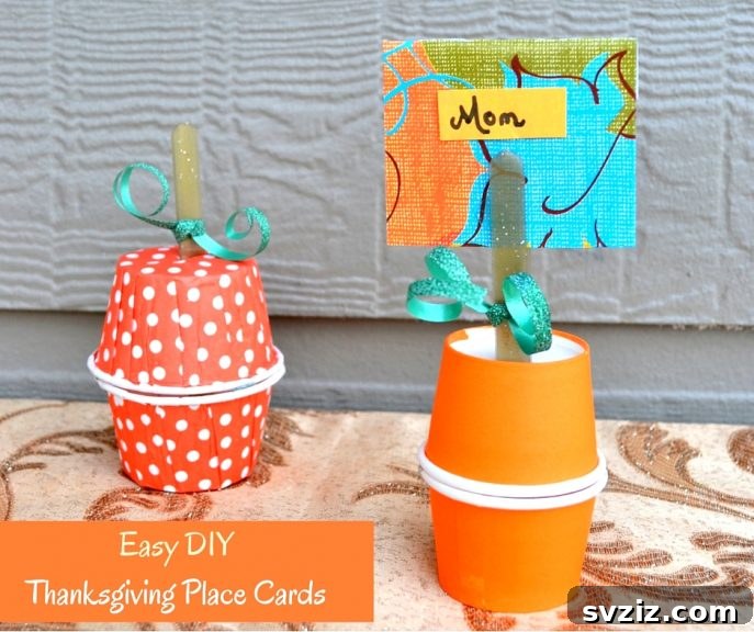 DIY Thanksgiving Place Cards