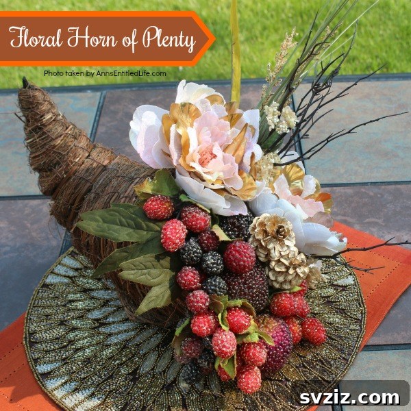 Floral Horn Of Plenty