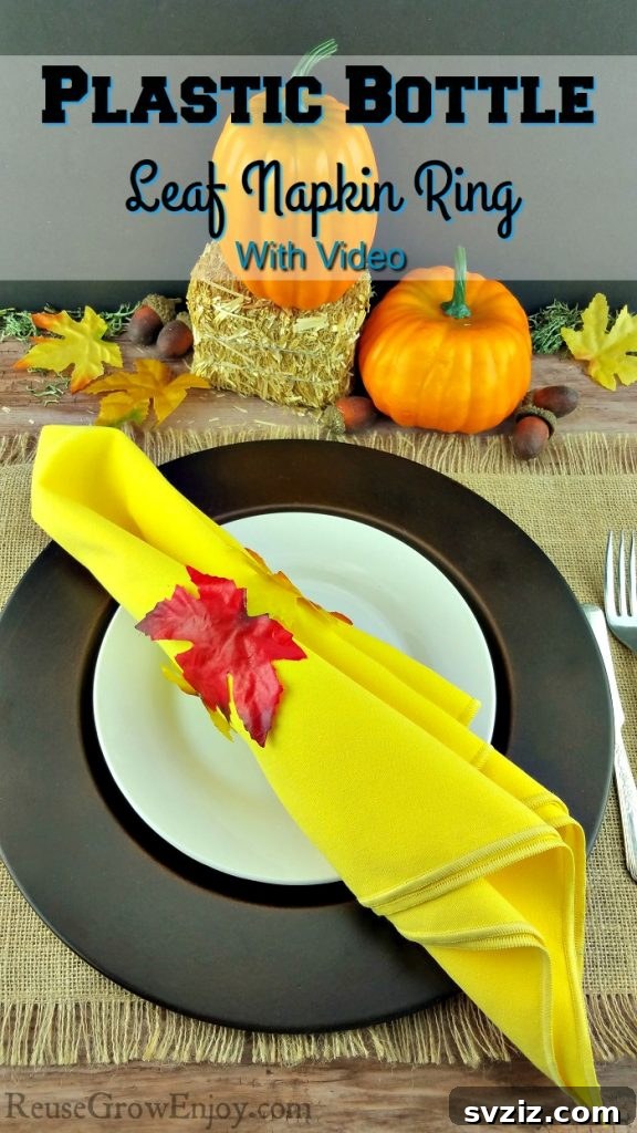 Plastic Bottle Napkin Ring