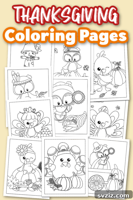27 Fun Thanksgiving Crafts for Toddlers 24 Thanksgiving Coloring Pages